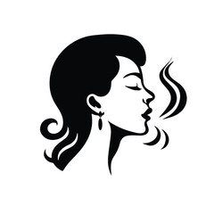 Smell icon. Cooking steam or warm aroma smell mark