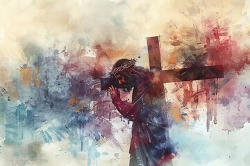 Holy Sacrifice: Jesus carries the cross