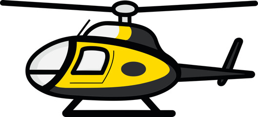 Detailed Helicopter Vector Graphic