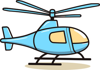 Helicopter Survey Recommendations Vector Illustration