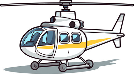 Helicopter Survey Contract Vector Graphic