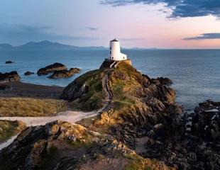 Foto auf Acrylglas lighthouse on the coast © Slimis
