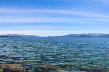 Just a moment near a lake in San Carlos de Bariloche 