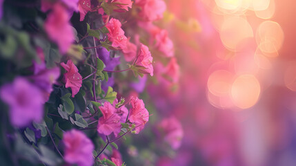 serene Floral Harmony in Purple Blooms