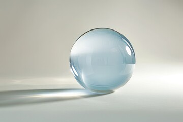 glass sphere on a white background
