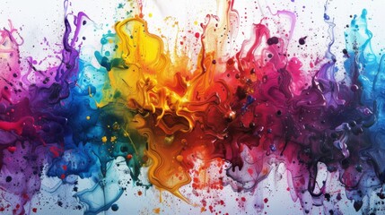 Fototapeta premium abstract ink splatter, oil splashes, beautiful colors