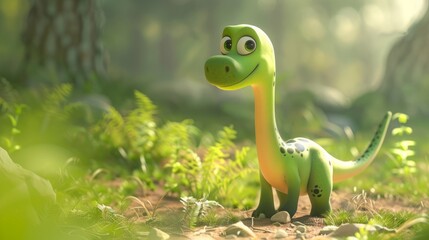 Fototapeta premium cartoon dinosaur.