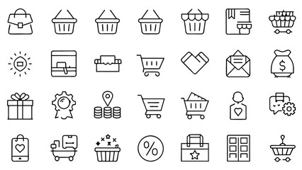 E-commerce Line Icons