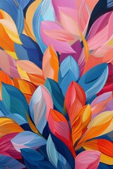 Colorful Leaves Painting