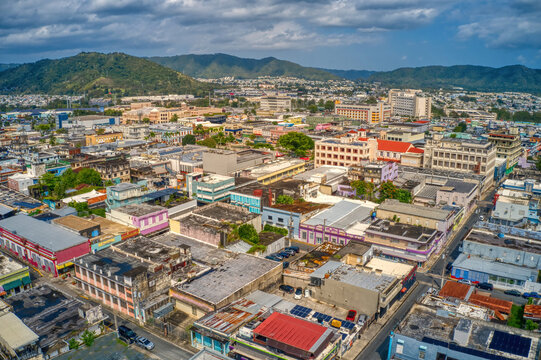 Aerial View of the Downtown Centro Caguas, Puerto Rico