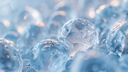 Fototapeta premium Close up of ice balls, seamless texture