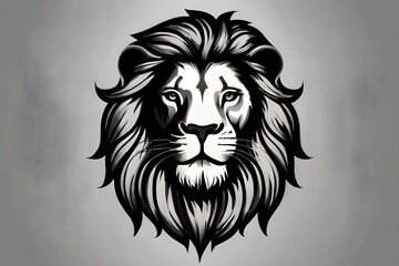Obraz premium Lion Head Logo, Lion Head Vector, Lion Head Mascot, colorful lion head, Lion Logo, Minimalist Lion Logo, Lion Logo on Black, Sleek Lion Emblem, Sunset Lion Logo, Elegant Lion Logo, Minimal Lion Design