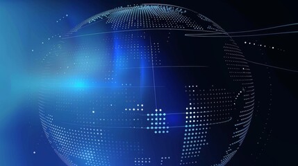 Planet Earth. World wide web. Global network connection. World map. 3D rendering