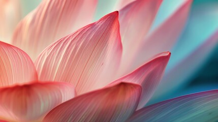 Closeup on lotus petal. Floral abstract background