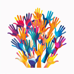 on a white background, a nonprofit organization