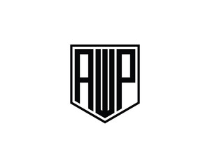 AWP logo design vector template