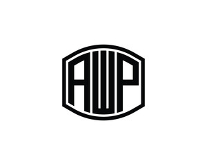 AWP logo design vector template