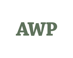 AWP logo design vector template