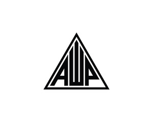 AWP logo design vector template