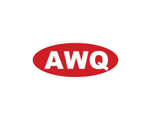 AWQ logo design vector template