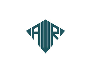 AWR Logo design vector template