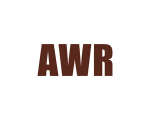 AWR Logo design vector template