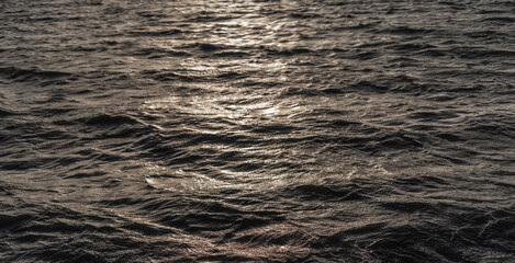 Windy Wavy Water With Reflection