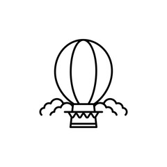 icon vector balon udara airship.diisolasi latar belakang putih.  © tatia