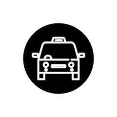 
Taxi icon. Car,vehicle Vector icon isolated on white background.
