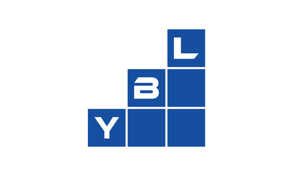 YBL initial letter financial logo design vector template. economics, growth, meter, range, profit, loan, graph, finance, benefits, economic, increase, arrow up, grade, grew up, topper, company, scale