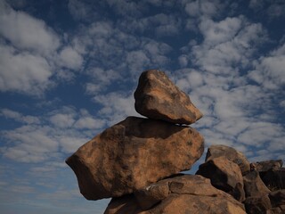rocks and sky, giants playground, Namibia
