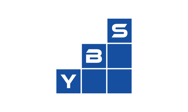 YBS initial letter financial logo design vector template. economics, growth, meter, range, profit, loan, graph, finance, benefits, economic, increase, arrow up, grade, grew up, topper, company, scale