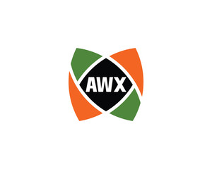 AWX logo design vector template