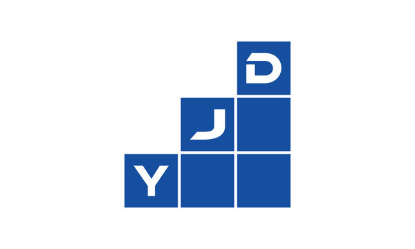 YJD initial letter financial logo design vector template. economics, growth, meter, range, profit, loan, graph, finance, benefits, economic, increase, arrow up, grade, grew up, topper, company, scale
