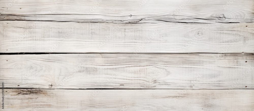 Poster a closeup of a rectangular grey hardwood table with a beige wood pattern. the parallel lines on the 