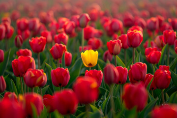 Obraz premium A field of tulips 03