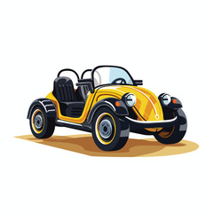 Vector icon buggy flat vector illustration isloated