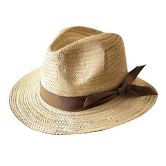 straw hat isolated on white