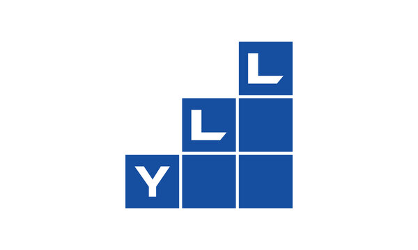 YLL initial letter financial logo design vector template. economics, growth, meter, range, profit, loan, graph, finance, benefits, economic, increase, arrow up, grade, grew up, topper, company, scale
