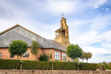 Church of Saints Justo and Pastor in San Justo de la Vega, Comarca of La Vega del Tuerto, province of Leon, Castile and Leon, Spain - 760128692