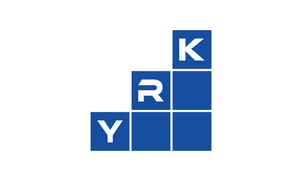 YRK initial letter financial logo design vector template. economics, growth, meter, range, profit, loan, graph, finance, benefits, economic, increase, arrow up, grade, grew up, topper, company, scale