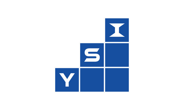 YSI initial letter financial logo design vector template. economics, growth, meter, range, profit, loan, graph, finance, benefits, economic, increase, arrow up, grade, grew up, topper, company, scale