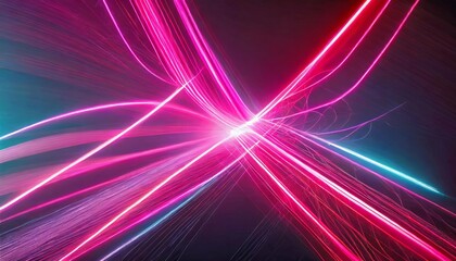 abstract background with high speed pink and neon lights symbolizing connection fidelity and constancy