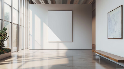 Modern Art Museum Frame empty wall frame mockup