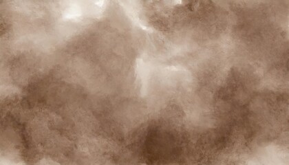 brown background with grunge texture watercolor painted mottled brown background with vintage marbled textured design on cloudy sepia brown banner distressed old antique parchment pa - obrazy, fototapety, plakaty