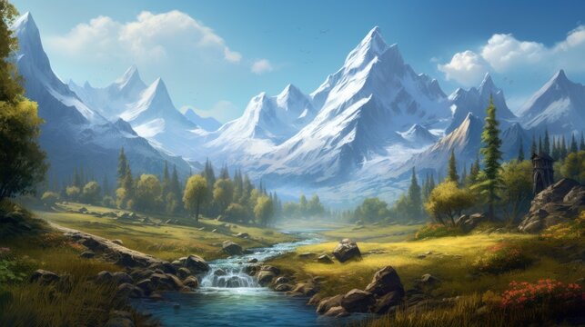 Fantasy Landscape Game Art