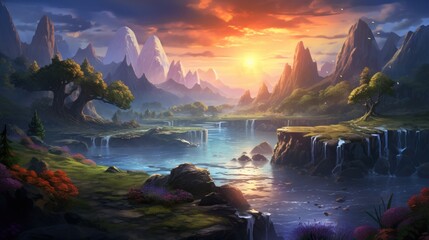 Fantasy Landscape Game Art