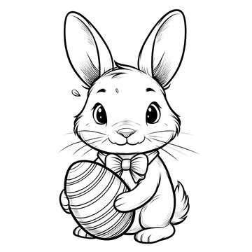 recommend clip art:  Easter Rabbit with a Large Egg