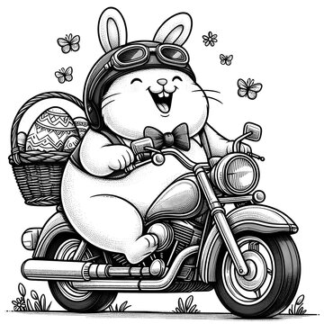 recommend clip art: Speeding on the Chocolate Egg Moped
