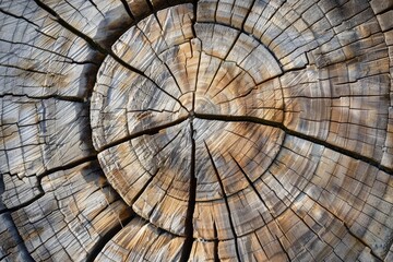 Fototapeta premium Close-up of wood grain with expressive patterns highlighting the natural beauty and unique texture